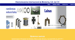 Desktop Screenshot of electromec.com.mx