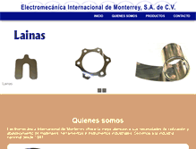 Tablet Screenshot of electromec.com.mx